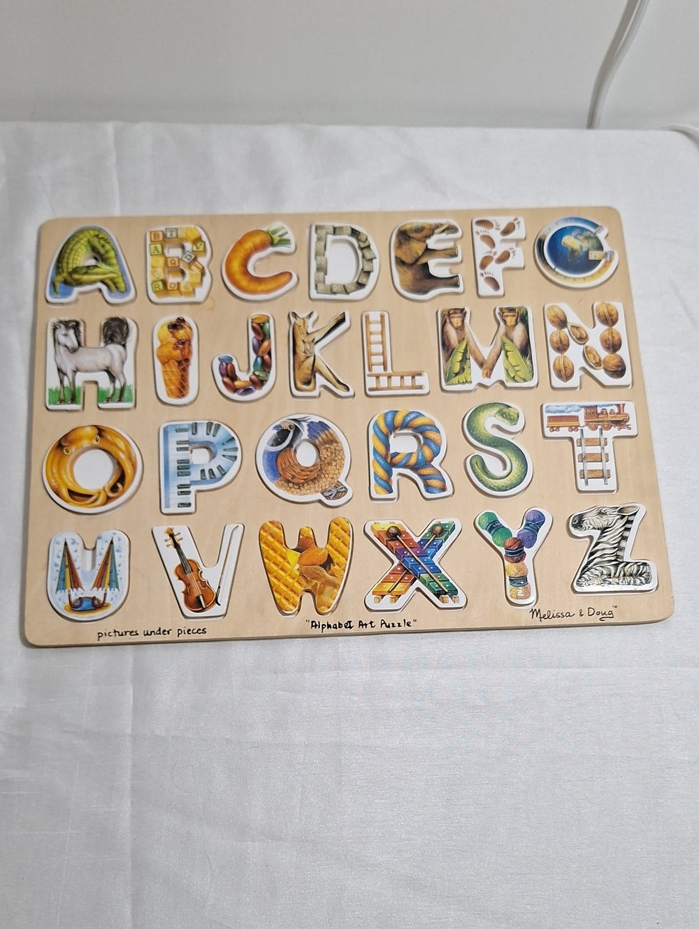 Melissa And Doug Alphabet Wooden Puzzle